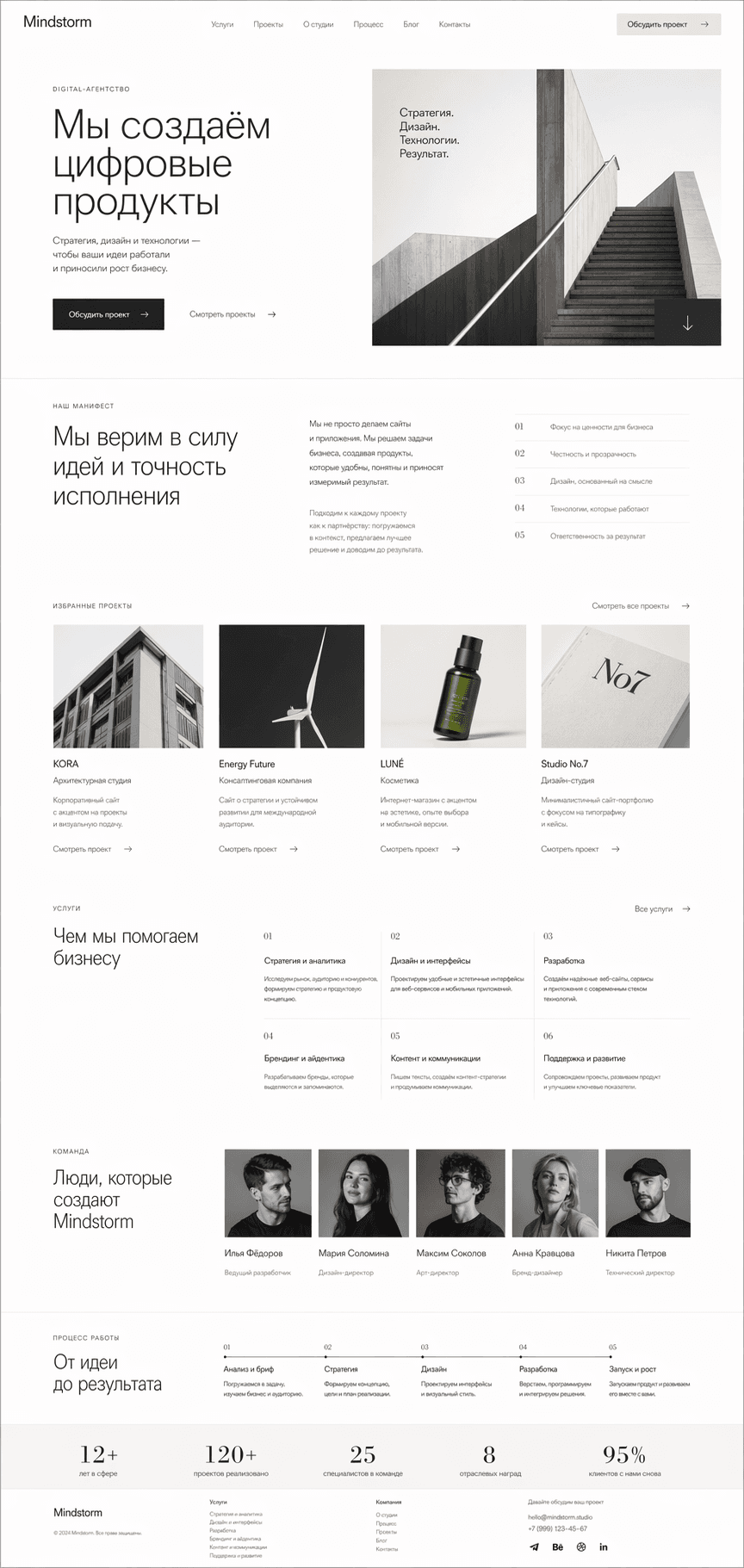 Коллаж работ Format Agency